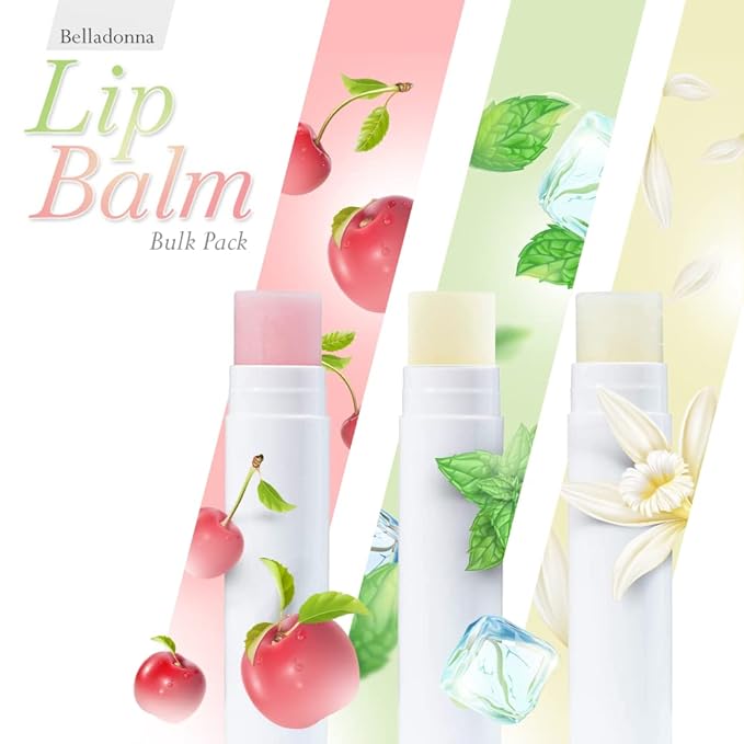 Lip Balm Bulk Unlabeled - Made in USA Bulk Chapstick - Natural Ingredients Vitamin E Shea Butter - Custom Chapstick Bulk For Party & Wedding Favors