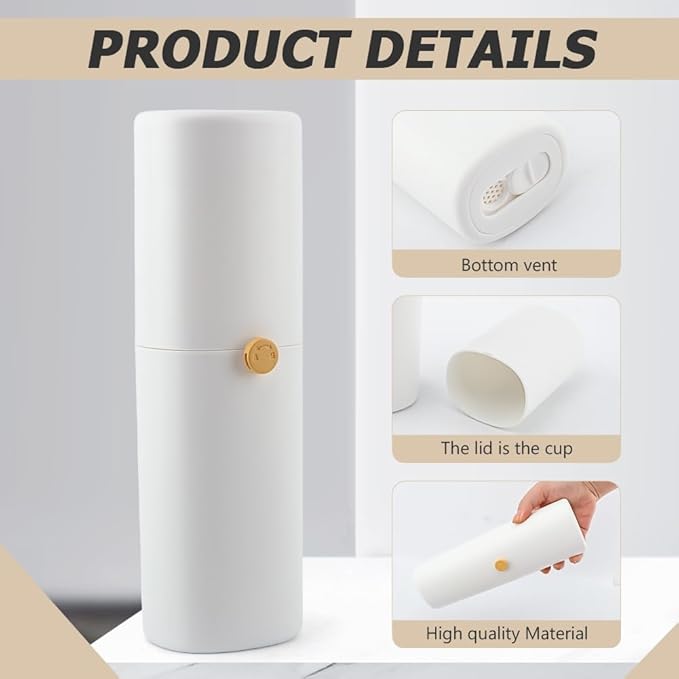 Xiaokeis Toothbrush Travel Holder for Electric Toothbrushes, Portable Travel Toothbrush Case, Tooth Brush and Toothpaste Cover for School, Traveling, Camping, Business Trip and Bathroom