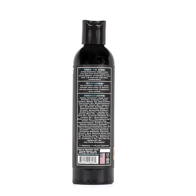 Badass Beard Care Beard Conditioner For Men - THE BUSHWHACKER, 8oz - Made of Natural Ingredients for A Healthy, Soft, & Itch Free Beard and Mustache