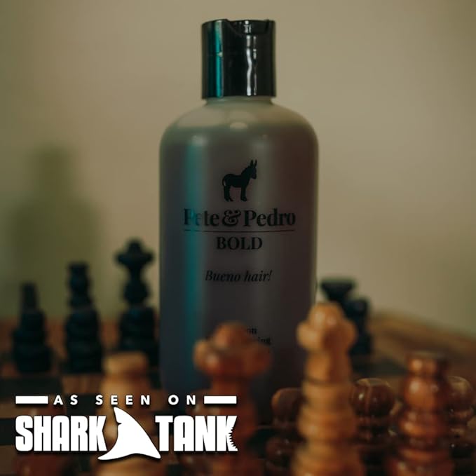Pete & Pedro Bold & Cowboy Hair Care Daily Shampoo & Conditioner Set | Macho, Manly Bourbon& Tobacco Scent – Smells Incredible | Amazing Lather, Hydrates Hair | As Seen On Shark Tank, 8.5 oz. Each
