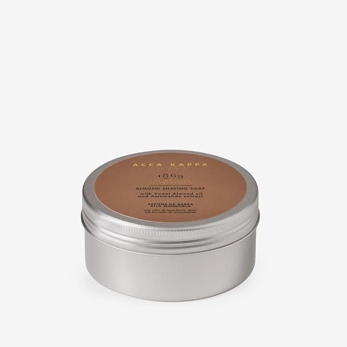 ACCA KAPPA 1869 Shaving Soap – Moisturizing Almond Soap with Aloe and Witch Hazel