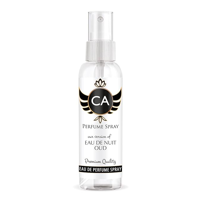 CA Perfume Eco Refill Impression of Eau De Nuit Oud for Men Woody Spicy Long Lasting Fragrance Eau De Parfum 2 Fl Oz 60ml