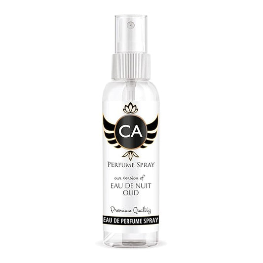 CA Perfume Eco Refill Impression of Eau De Nuit Oud for Men Woody Spicy Long Lasting Fragrance Eau De Parfum 2 Fl Oz 60ml