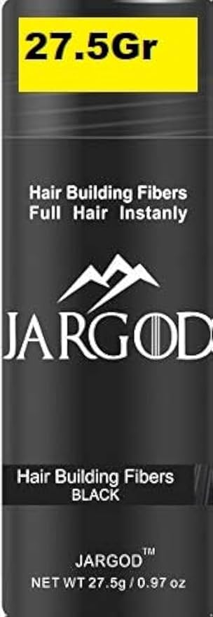 Hair Fibers for Instant Volume and Thicker Fuller Hair Hair Building Fiber for thinning Hair & Bald Spots Conceals Hair Loss in Seconds - Hair Powder for Women & Men (Black, 0.97 ounce)