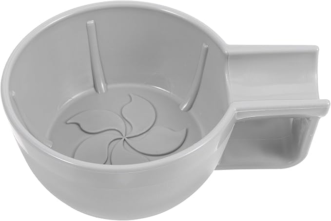 Shaving Soap Bowl for Men Handheld Plastic Shaving Cup Small Thickened Wide Mouth Foaming Bowl with 3d Texture Gray and Facial Grooming