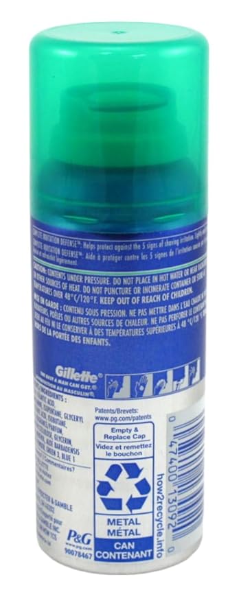 Gillette Series Shave Gel with Alo Vera Sensitive 2.5 Ounce(12 Pack)