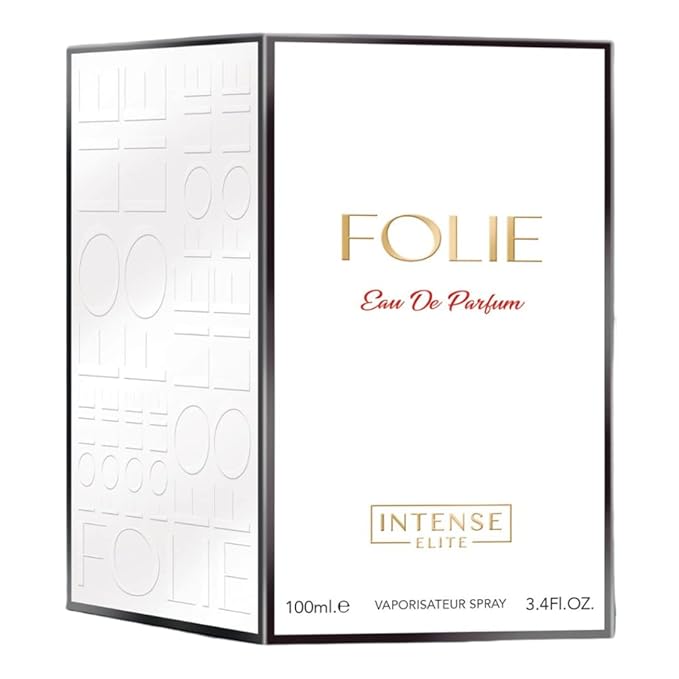 INTENSE ELITE Folie Eau De Parfum for Women 100ML (3.4Oz) Arabian Perfumes for women With Saffron & Red Fruits Notes Long Lasting Perfume for Women