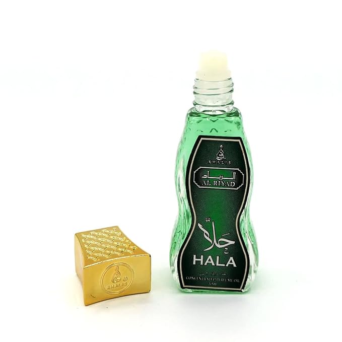 Maison d'Orient HALA 20 mL Roll On Fragrance Bottles, Alcohol-Free, Arab Perfume Vanilla. Perfumes Arabes Originales; Cruise Bag Arabian Perfume Travelling Essentials