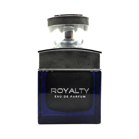 Khalis Royalty Eau de Parfum 3.4 oz - Aromatic Mens Cologne with Nutmeg Ginger Sage Oud Cedar Leather Moss and Patchouli Accords loved for its long lasting trail and compliment catching aroma