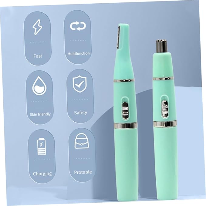 1set Electric Eyebrow Trimmer and Facial Hair Remover Multifunctional Precision Razor for Eyebrows Nose and Facial Hair Blade Portable Design Suitable for Women and Men