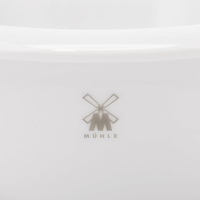 MÜHLE White Porcelain Platinum Rim Shaving Dish