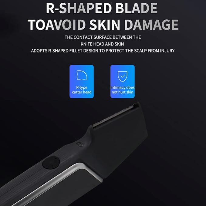 Ymiko 5 in 1 Hair Trimmer Body Groomer Retractable USB Electric Hair Trimmer Lightweight Travel Friendly 90° Offset Ideal Grooming Experience (grey)