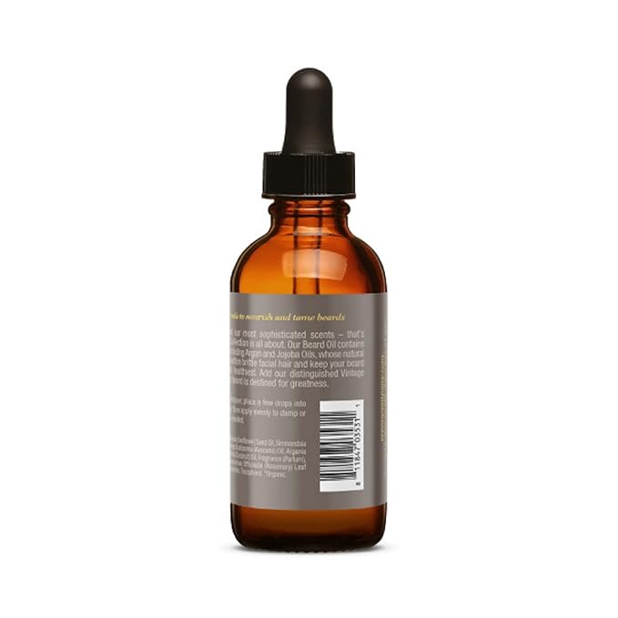 Cremo Beard Oil, Vintage Suede (Reserve Collection), 1 Fl Oz - Restore Natural Moisture and Soften Your Beard To Help Relieve Beard Itch