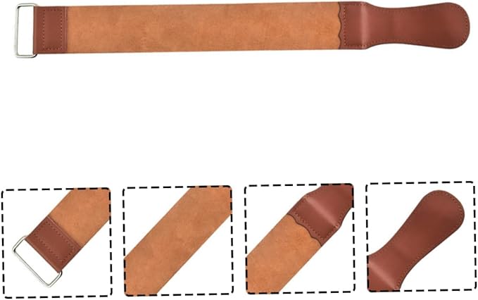 Practical Razor Strop Straight Razor Sharpening Belt Double-sided Sharpening Strap Shaver Home Use