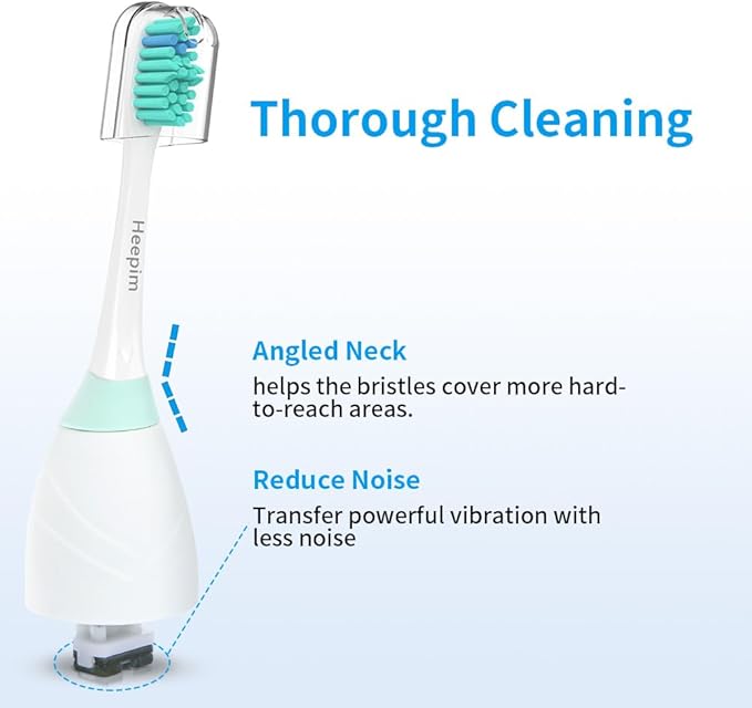 Replacement Toothbrush Heads for Philips Sonicare Electric Toothbrush, Replacement Brush Heads Compatible with Philips Sonicare Electric Toothbrush, 6Pack