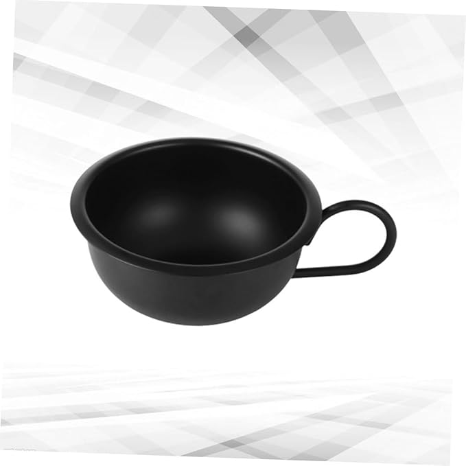 FRCOLOR Durable Metal Shaving Bowl for Men Practical Shaving Soap Bowl for Home and Barber Use Simple Design for Easy Storage and Convenience