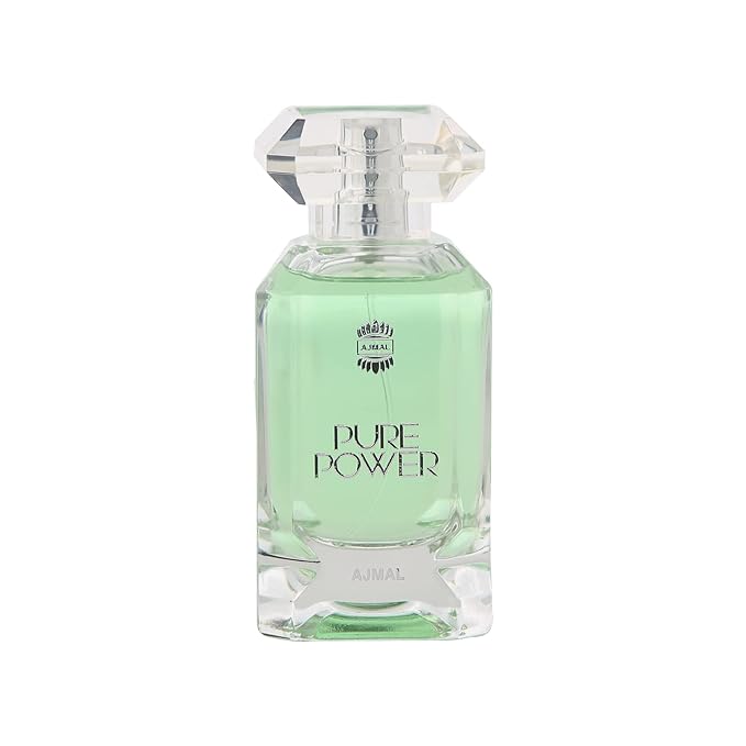 Ajmal Pure Power Eau de Parfum 3.4 oz / 100 ml for Men | Fresh Spicy Woody Fragrance with Citrus, Lavender & Tonka | Long-Lasting Luxury Scent from Dubai