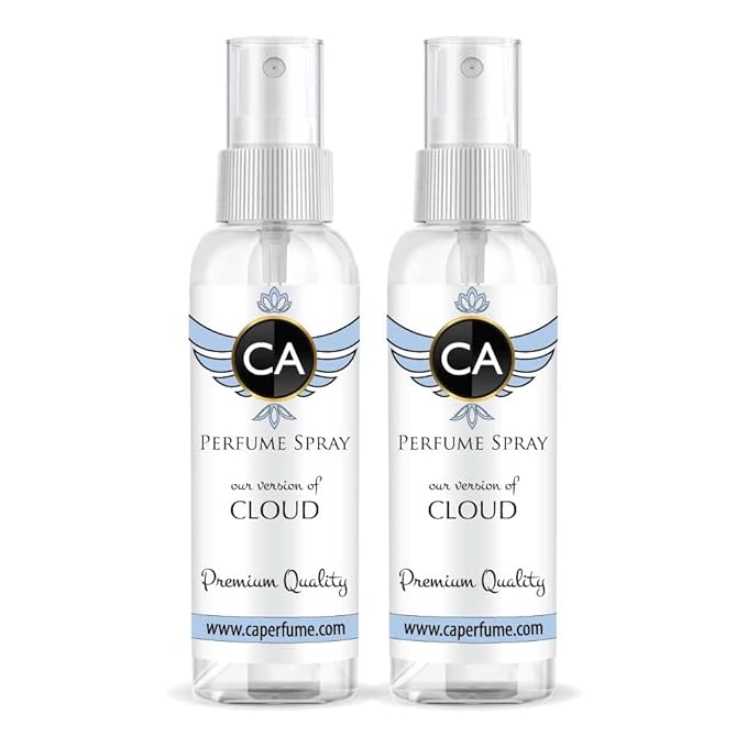 CA Perfume Eco Refill Impression of Cloud For Women Long Lasting Eau de Parfum Spray Refillable Atomizer Bottle 2 Fl Oz/60ml X2