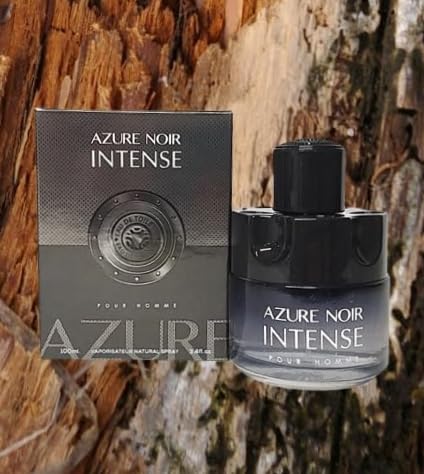 VALENTINE MILANO and AZURE NOIR INTENSE Cologne for Men Combo Pack Eau de Toilette Fragrance 3.4oz/100ml, Natural Spray, Long Lasting (2-Pack) Plus 2 Refillable 5ml Travel Spray