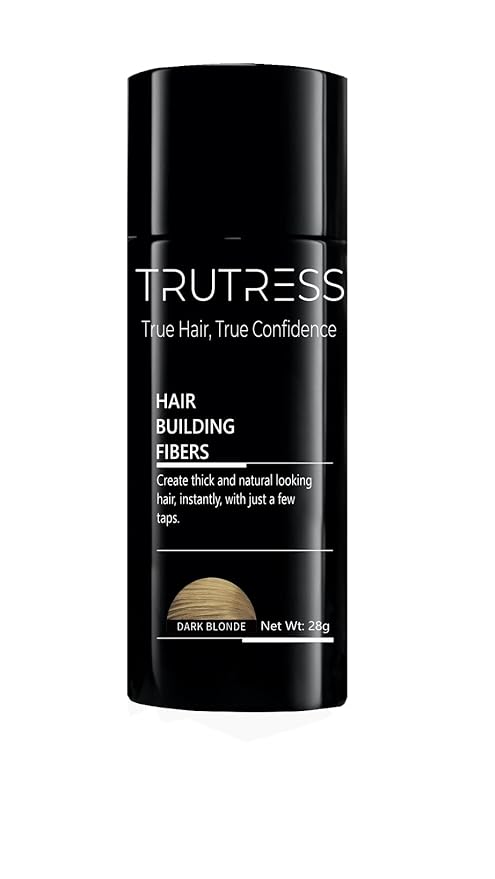 Hair Building Fibers, 28g - for Thinning Hair Instantly Thicker, Complete Looking Hair 6 Shades for Men Women (Dark Blond)