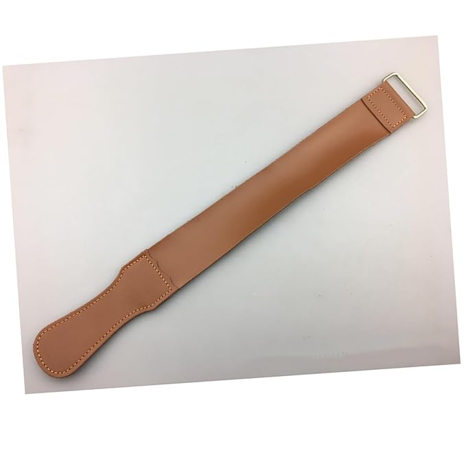 BESTYASH 2pcs Leather Strop Set Cowhide Sharpening Cloth for Straight Vintage Polishing Tool for Blades and Woodworking for Barbers and Shaving Enthusiasts