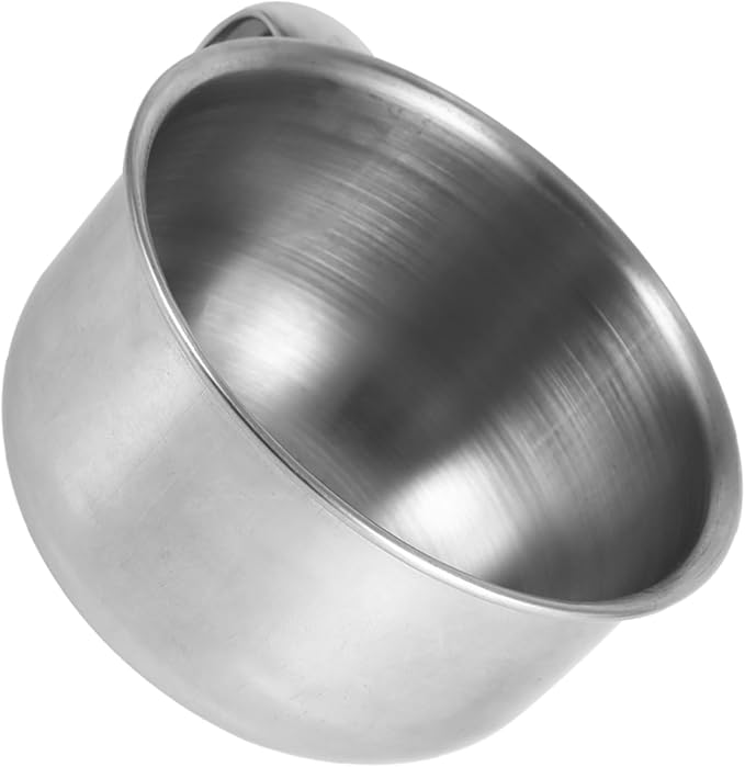 Dioche Stainless Steel Shaving Soap Bowl, Shaving Mug for Shave Cream and Soap, Metal Shaving Soap Mug Bowl Cup Shaver Cleansing Foam Tool For Man