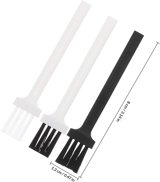 VALICLUD 60pcs Electric Shaver Cleaning Brush and Keyboard Set, Portable Mini Plastic Duster Brushes for Razor Dust Removal and Computer Accessories, Multipurpose Cleaning for Men’s
