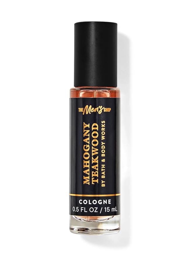 Bath and Body Works Mahogany Teakwood Mini Cologne 15 mL,0.5 Fl Oz (Pack of 1) (Mahogany Teakwood)