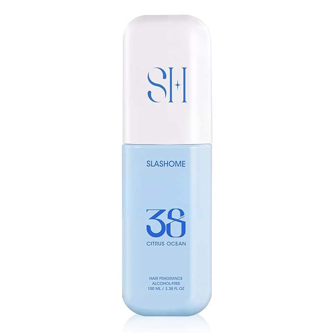 slashome Hair Perfume for Women & Men, Alcohol-Free Citrus Ocean Hair & Body Mist, Lightweight Long-Lasting Fragrance Mist for Hair, Body & Fabric, Birthday & Valentine’s Day Gift, 100ml / 3.38 fl oz