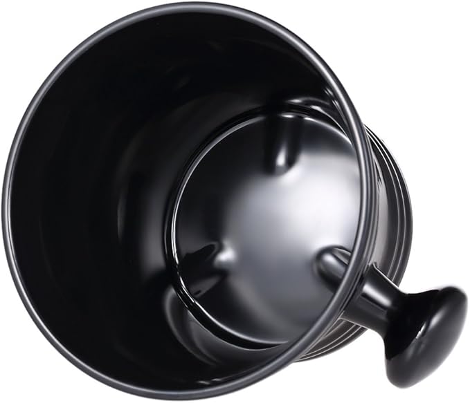 Shaving Mug Anself Man's Plastic Shaving Bowl with Handle Soup Bowl Barber Cleaning Soup Cup for Razor