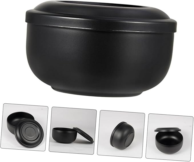 LIFKOME 1pc Rustproof Shaving Soap Bowl Lid Bubbling Container for Shave Men's Foaming Lid Bowl Home Use Shaving Tool