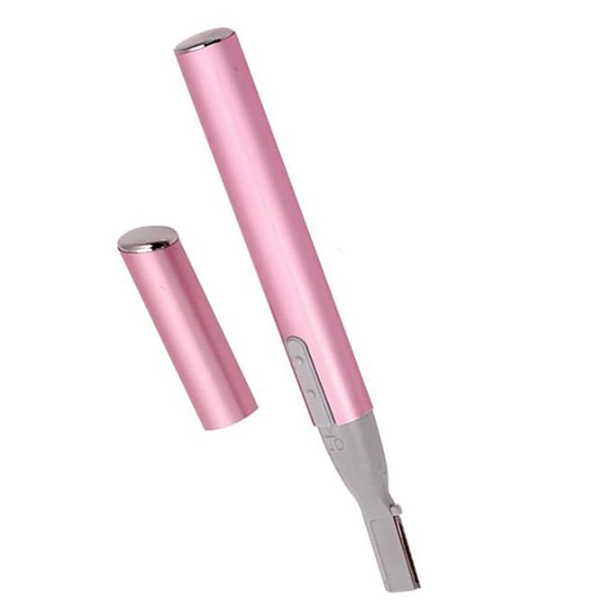 Dioche Electric Eyebrow Shaver Face Shaver Eyebrow Trimmer for Women Painless Hair Removal Quick Shaving for Eyebrows Face Armpits Legs Compact Portable Pink