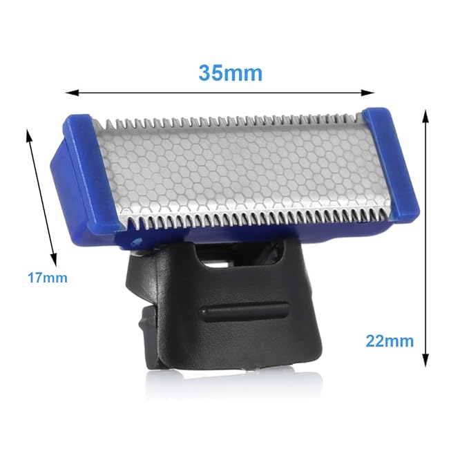 4 Pack Replacement Heads for Rechargeable Shaver Solo Trimmer Micro and Touches Replacement Cutter Head Include 2 Clean Brush