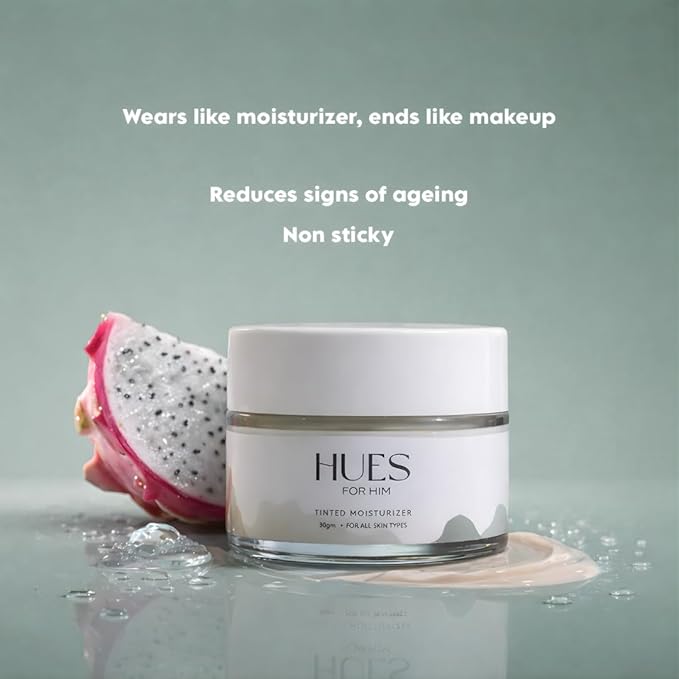 Tinted Moisturiser – Hydra Boost BB Cream with Hyaluronic Acid for Men, Even Skin Tone & Daily Hydration, 30g