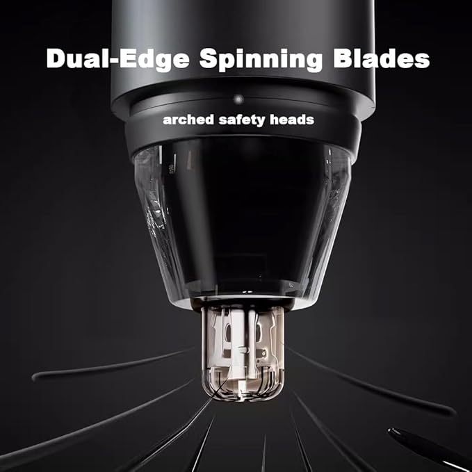 Ear and Nose Hair Trimmer Clipper for Men Women, USB Rechargeable Professional Painless Eyebrow & Facial & Ear & Nose Hair Trimmer, LED Display Dual Edge Blades for Easy Cleansing
