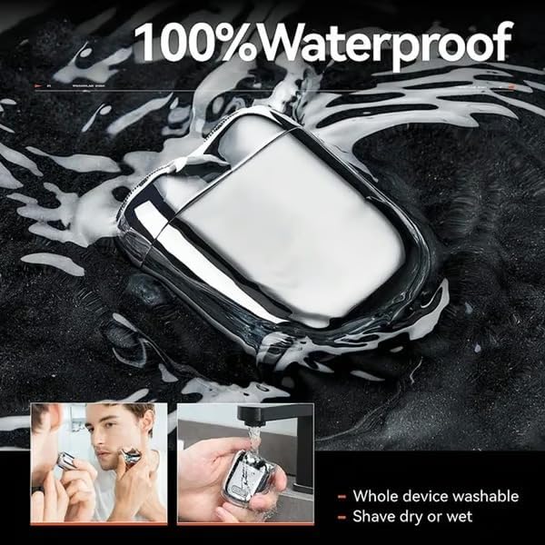 mini Double Head Electric Shave,USB Mini Portable Razor, Rechargeable Waterproof Compact Shave