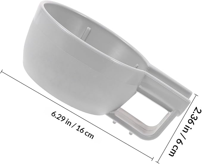 ARTIBETTER Deep Small Plastic Shaving Soap Bowl for Men with Wide Mouth and Thickened Anti-slip Design, Handheld Wet Shave Container Suitable for Facial Shaving and Soap Foaming (gray)