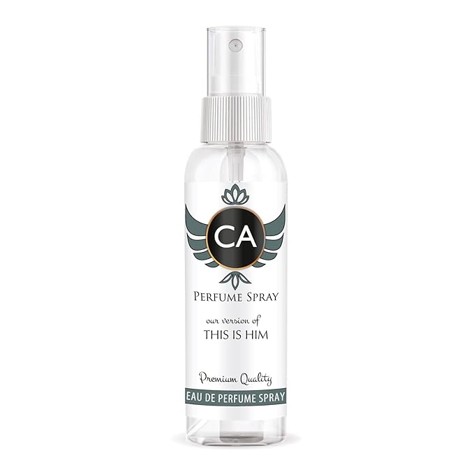 CA Perfume Eco Refill Impression of This Is Him for Men Amber Woody Long Lasting Fragrance Eau De Parfum 2 Fl Oz 60ml