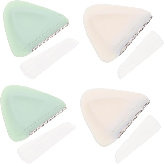 2-Pack Eyebrow Razors for Women Mini Triangle Face Shaver Hair Remover for Eyebrows and Facial Hair