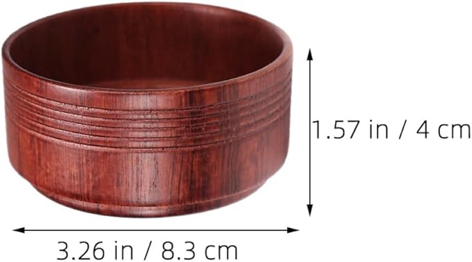Wooden Shaving Soap Bowl with Lid Reusable Men Shaving Tool Vintage Oak Shave Soap Bowl Suitable for Household Beard Grooming and Men’s Daily Shave
