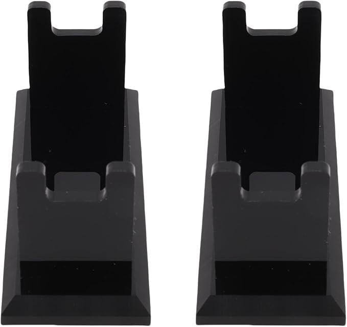 Acrylic Razors Stand Holder, Sturdy Shaving Brush Storage Bracket Countertop Organizer for Bathroom Kitchen Office Desk 10 X 4 X 4.5cm (Black)