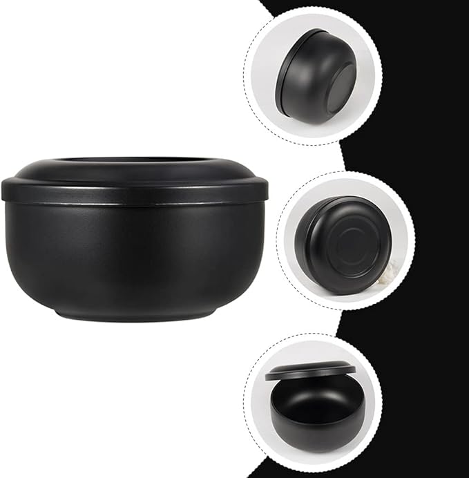 Beaupretty Stainless Steel Shaving Soap Bowl Shaving Mug for Shave Cream Soap Shaving Cup with Lid