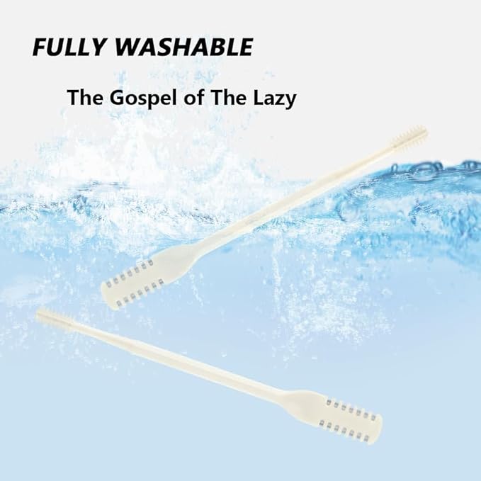 6 Pcs 2-in-1 Nasal Hair Cutter, New Double Sided Nose Hair Knife, Portable Nostril Hair Remover Tool, 360° Nose Hair Trimmer with Ear Picker Soft Cleaning Brush for Women Men