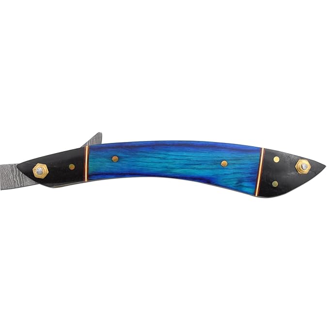 Straight Razor | Straight Edge-Razor Sharp High Hardness Real Damascus Steel Cutthroat Straight Edge-Blade | Barber Razor (327)