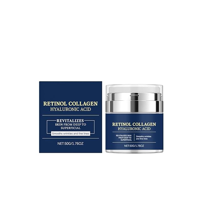 Retinol Face Cream, Collagen Neck Cream for Firming and Lifting, Anti-Wrinkle and Fine Line Reduction, Suitable for Men and Women, Instant Facial Lift Wrinkle Cream, Renew and Protect Your Skin 1.76oz