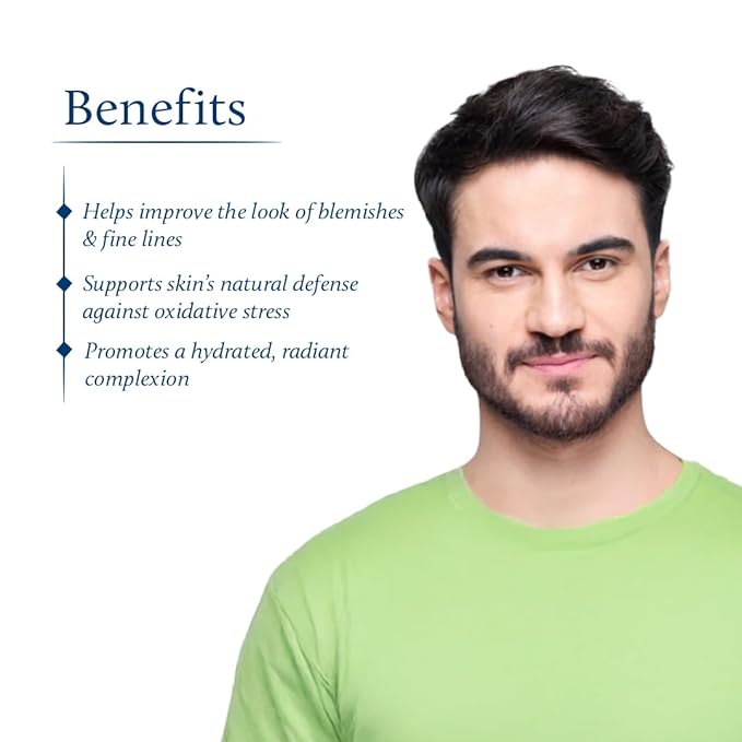 Blue Nectar Plant-Based Vitamin C Face Cream for Glowing Skin, Dark Spot Removal Cream for Men with Green Apple and Almond Oil (13 Herbs, 1.76Oz)