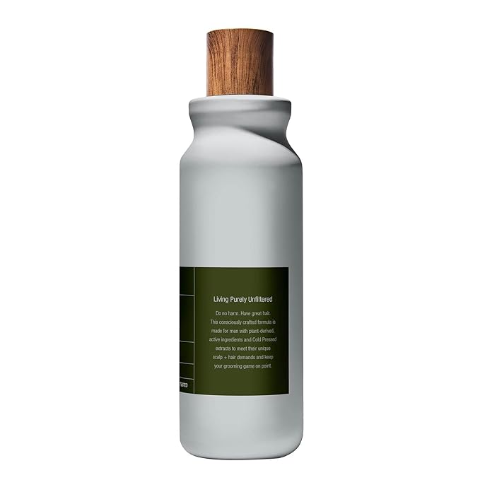 Men's 2-in-1 Shampoo & Conditioner | Detox: Deep Cleansing & Hydration | Charcoal + Jojoba + Mint | 18 fl oz