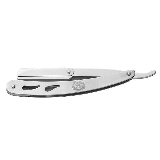 The Shave Factory Straight Edge Razor Kit - with Single Stainless Steel razors (Stell + Derby Premium)