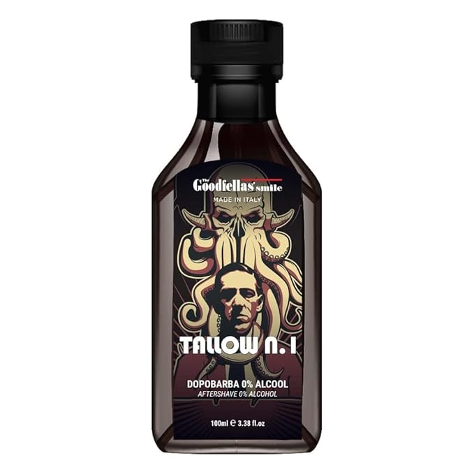 The Goodfellas' smile Alcohol-Free Soothing Aftershave Splash/Tonic, Made in Italy, 100 ml, 3.38 oz (Tallow n.1/Floral & Wood)