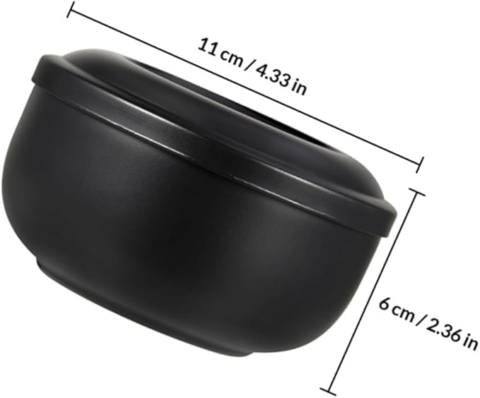 CLISPEED Men’s Stainless Steel Shaving Soap Bowl with Lid, Practical Foaming Container for Home Use, Simple Sturdy Shaving Bubble Bowl for Barber and Personal Grooming